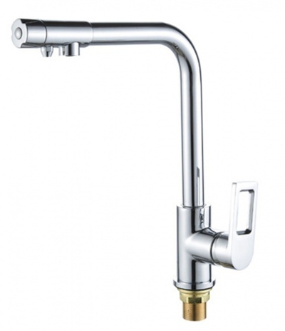 15008 Смес. для кухни под фильт. выс. Г-обр. (ХРОМ) ViEiR (10/1шт)