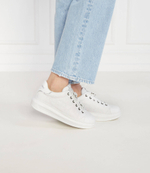 Кожаные кроссовки emboss lo lace Karl Lagerfeld - белый(KL62523F)