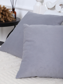 Подушки декоративные 40х40 со съемным чехлом 2шт серые