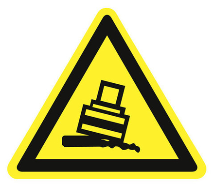 Знак на плёнке W-24 "Осторожно. Возможно опрокидывание"