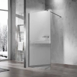 Душевая перегородка Vincea Walk-In VSW-1H900MRGM 90 вороненая сталь/стекло зеркальное