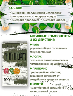 Фитокомплекс Чаганорм форте, 60 шт