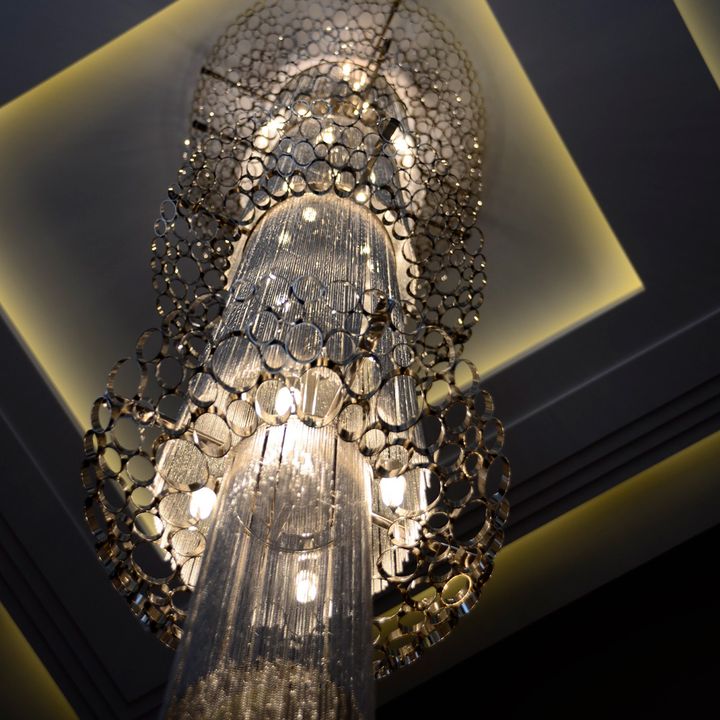 Подвесная люстра Crystal Lux Fashion SP24 D800 H3400