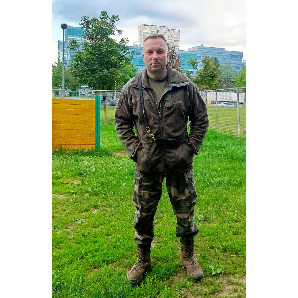Поводок профессиональный из стропы с латеснной нитью латунной фурнитурой Fordogtrainers.