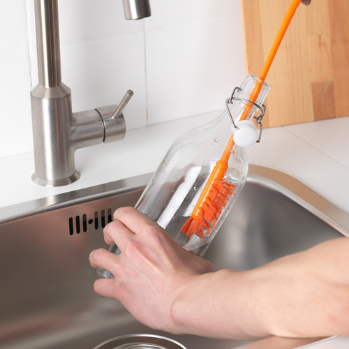 Ёршик для бутылок IKEA MEDELVAG (МЕДЕЛЬВОГ), Оранжевый, 43 см