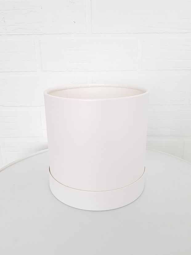 Коробка для цветов (цвет белый)