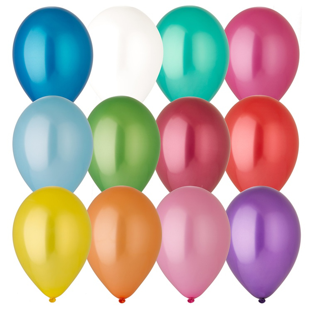 Шар латексный Металлик 13 см (Ассорти)