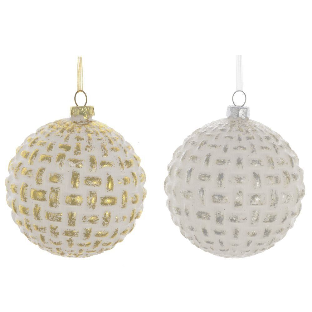 GAEM Украшение новогоднее Шар "Винтаж", D 8 см, L8 W8 H8 см, 2в.