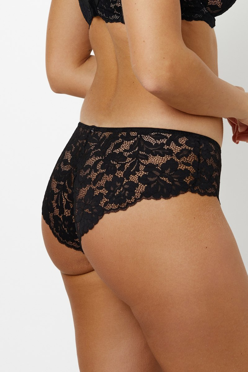 BELLA BLACK/BEIGE Трусы бразильяно SUBTILLE