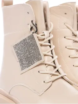 Зимние ботинки на высокой платформе