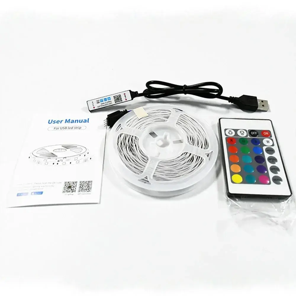 Светодиодная умная световая лента с дистанционным управлением RGB5050 DIY инфракрасная Bluetooth-световая лента 16 ламповых бусин/метр 15 м