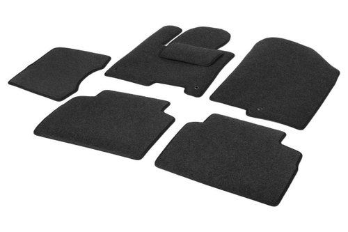 Коврики текстиль в салон, AutoFlex Business для Kia Sportage V поколение 2021-н.в., графит, 6 частей, 5280202