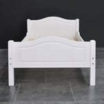 Кровать, 90х200, Рита, детская и взрослая, односпальная, из массива дерева, с основанием, белый, Dipriz