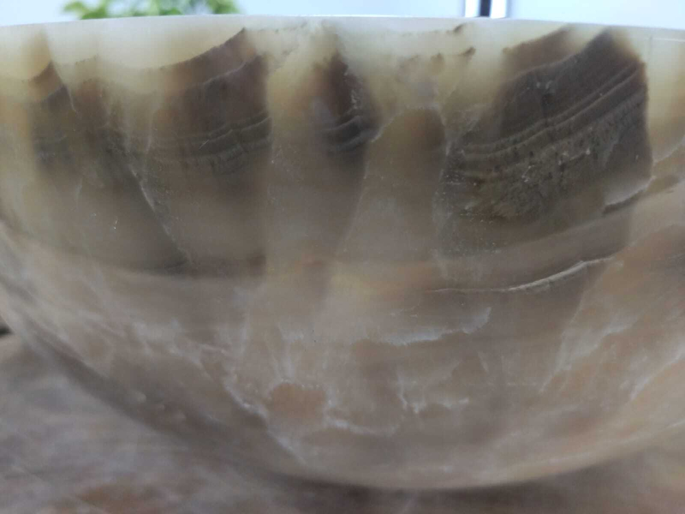 Раковина из оникса Bowl Grey Small TinLip BO-60912 40*40*15