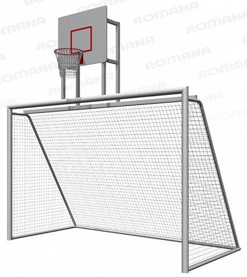 Ворота с баскетбольным щитом Romana 203.10.00 для спортивной площадки