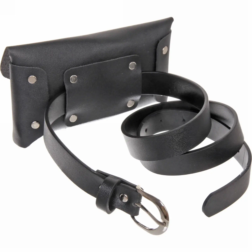 Сумка поясная «Street Fashion - Pop», цвет черный, 17.5*11*105см