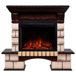 Электрокамин RealFlame Bolero 25,5 NT орех с очагом Saphir 25,5