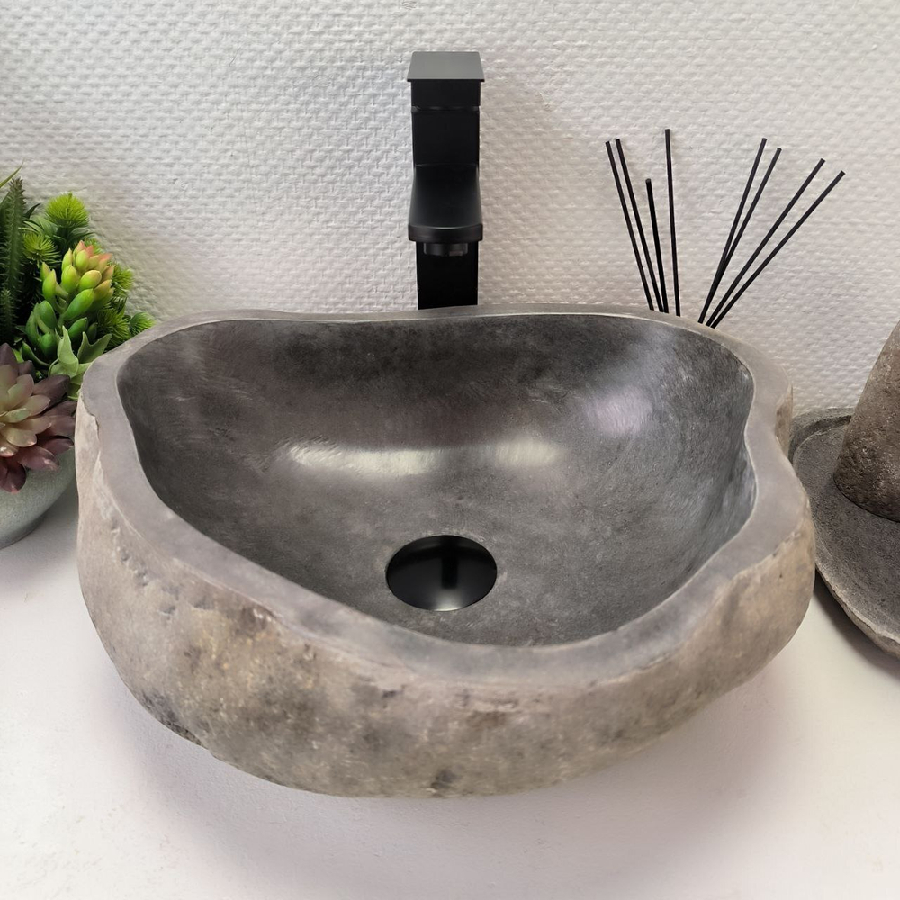 Раковина из речного камня RS63901 (41*34*15) 0120