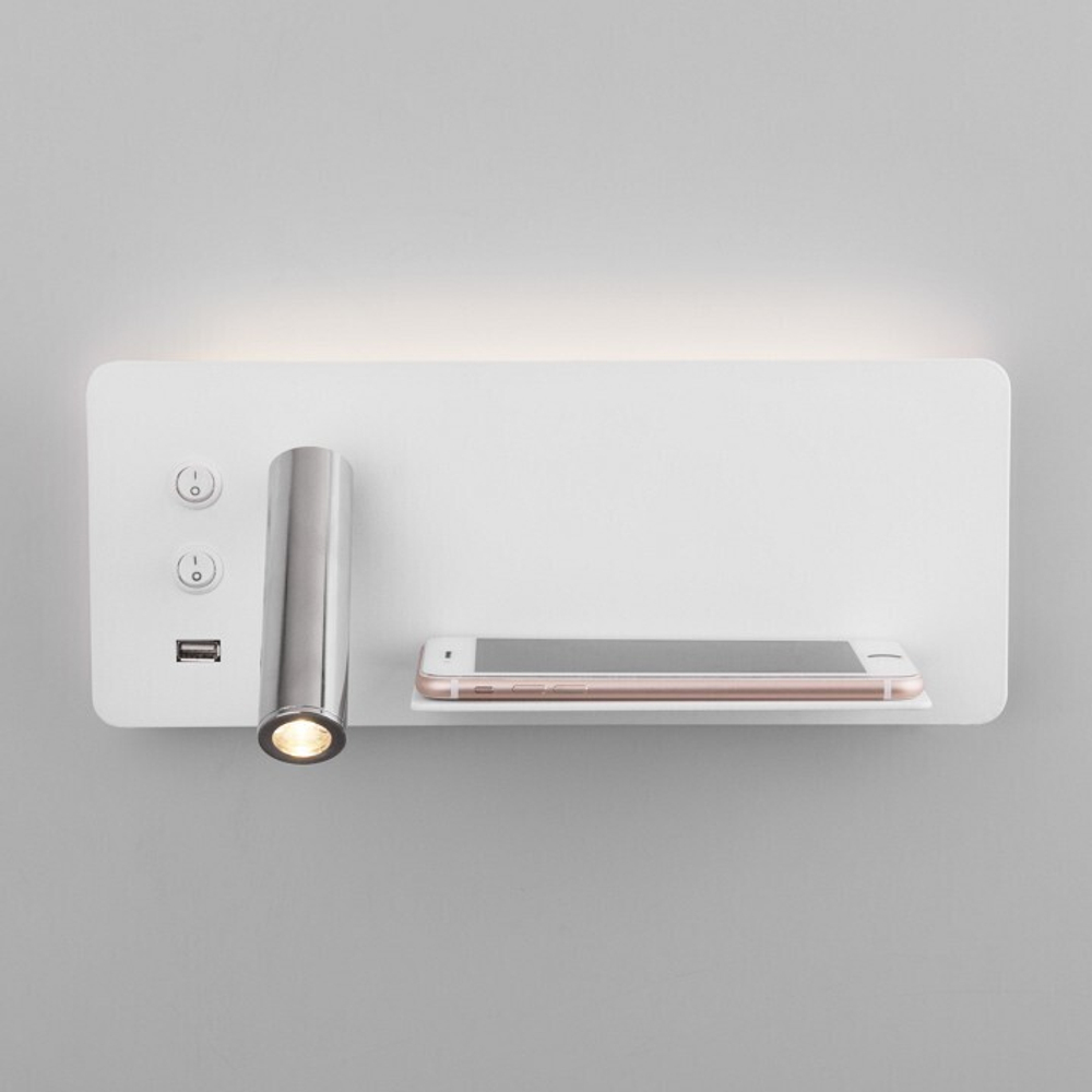 Бра Elektrostandard MRL LED 1113 чёрный/золото (левый)