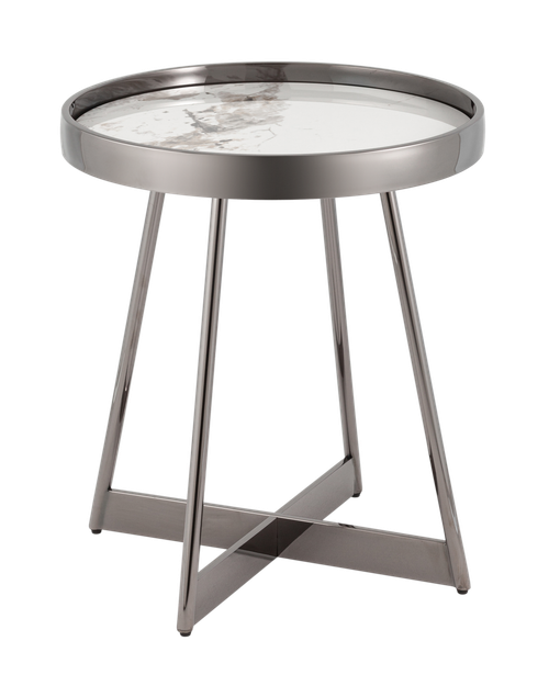 Журнальный столик Гера 50*50 см белая керамика