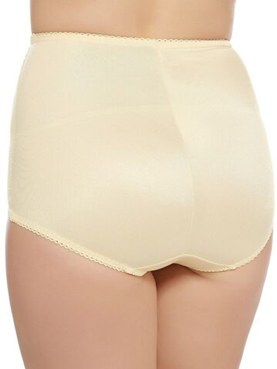 Шелковистые утягивающие трусы средней степени коррекции (Размер: 10X) (Цвет: бежевый)