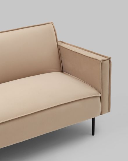 Диван прямой Кассель велюр бежевый