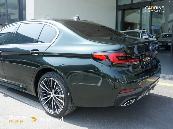 Carbins Color PPF Emerald SP16 зеленая цветная полиуретановая защитная антигравийная пленка