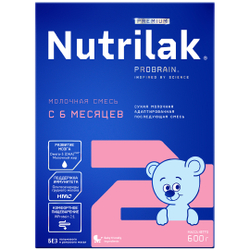 Смесь молочная Nutrilak Premium 2 с 6 месяцев 600г