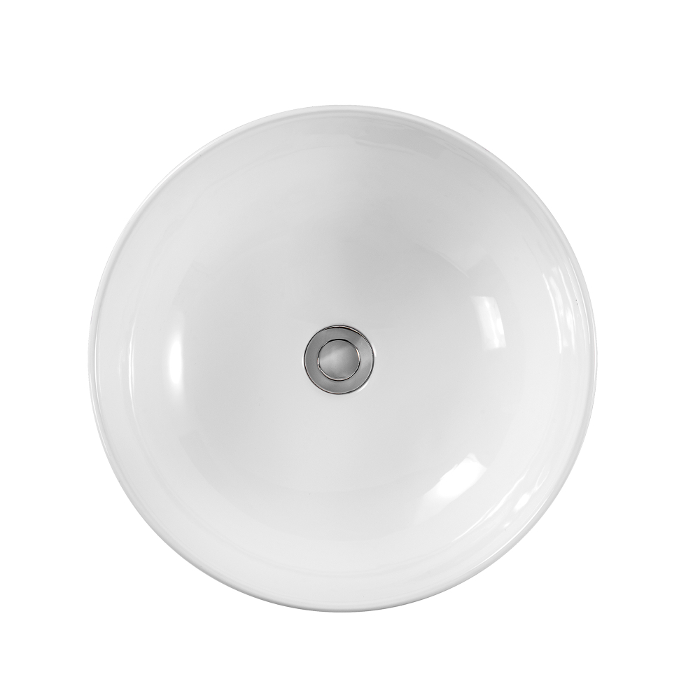 Раковина накладная для установки на столешницу AQUATEK ЕВРОПА AQ5558-MW 415*415*135, матовый белый