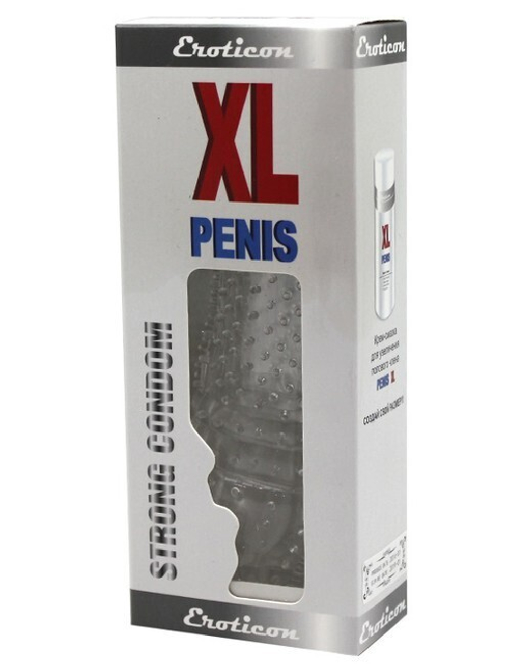 Насадка с пупырышками из серии PENIS XL (Цвет: прозрачный)