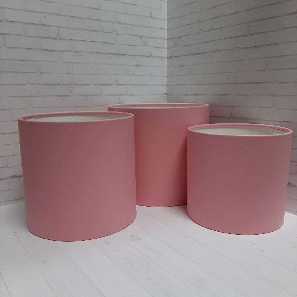 Коробка БЕЗ КРЫШКИ 14*14 РОЗОВЫЙ МАТОВАЯ