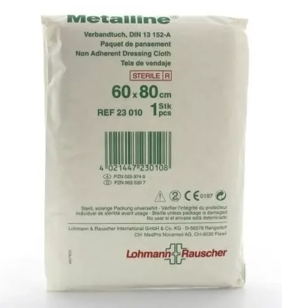 Повязка Metalline (Металлине) металлизированная стерильная размером 60х80см 1шт, 23010