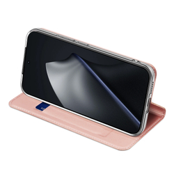 Чехол книжка розового цвета для смартфона Xiaomi 17T, серия Skin Pro Series от Dux Ducis