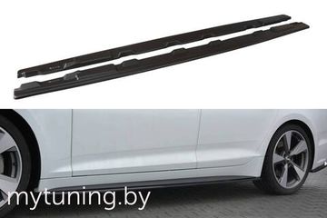 Сплиттеры накладок на пороги для AUDI S5 / A5 B9 Sportback S-Line (16-...)