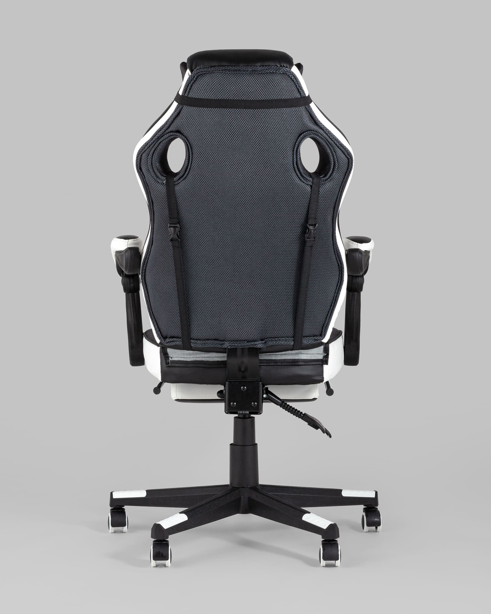 Кресло игровое TopChairs Virage черно-белое