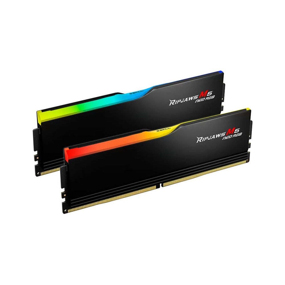 Оперативная память G.SKILL RIPJAWS M5 NEO RGB 64GB 6000МГц DDR5 CL36 DIMM (Kit of 2x32GB) 1.35V XMP 3.0/EXPO, Black