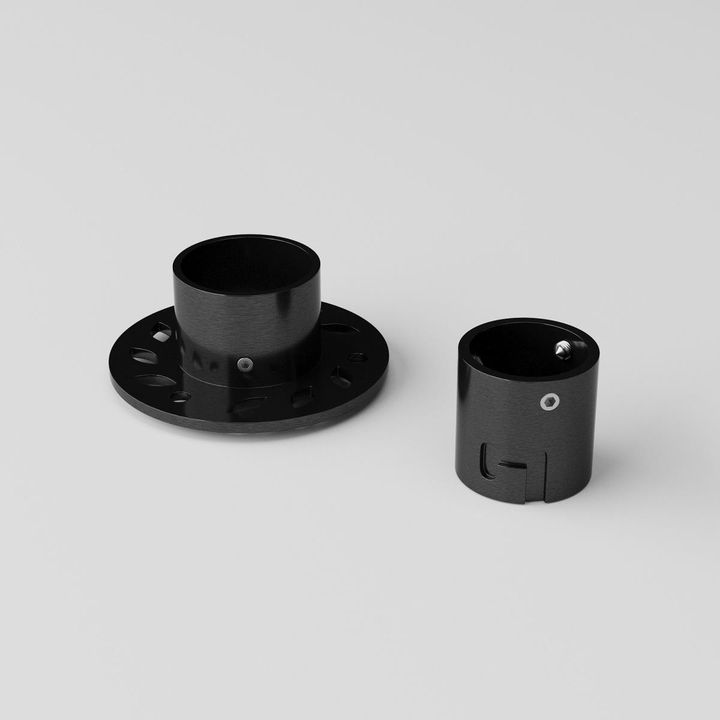 Встраиваемое крепление для круглого гибкого неона Full light черный Elektrostandard a070755