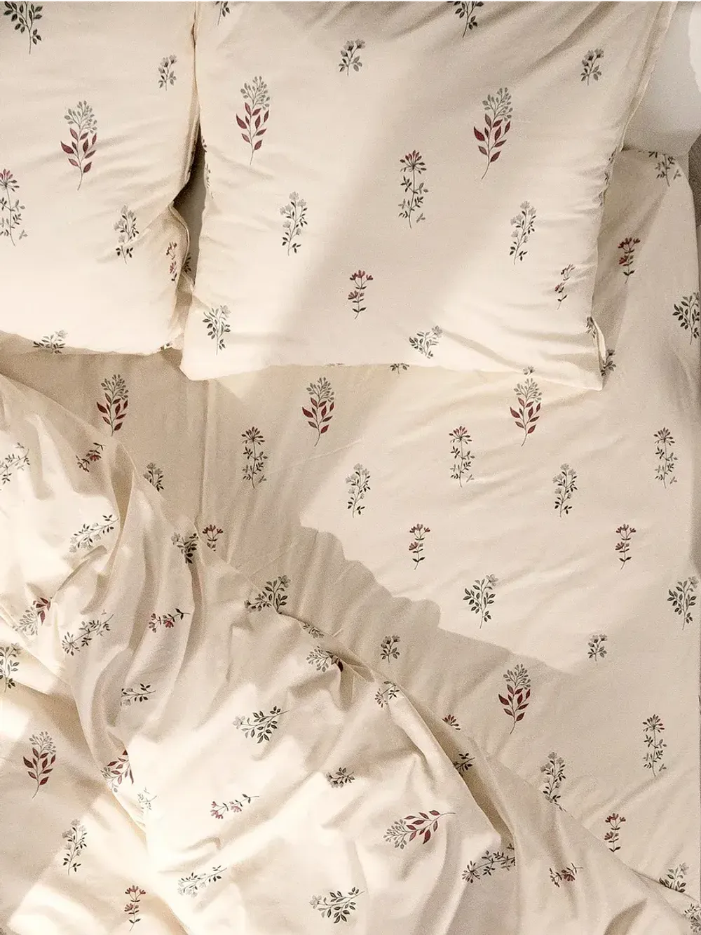 Пододеяльник перкаль Сказка "Гербарий Эко" евро на молнии 200x215 см