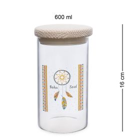 GS- 65/2 Банка для сыпучих «Ловец снов» 600мл