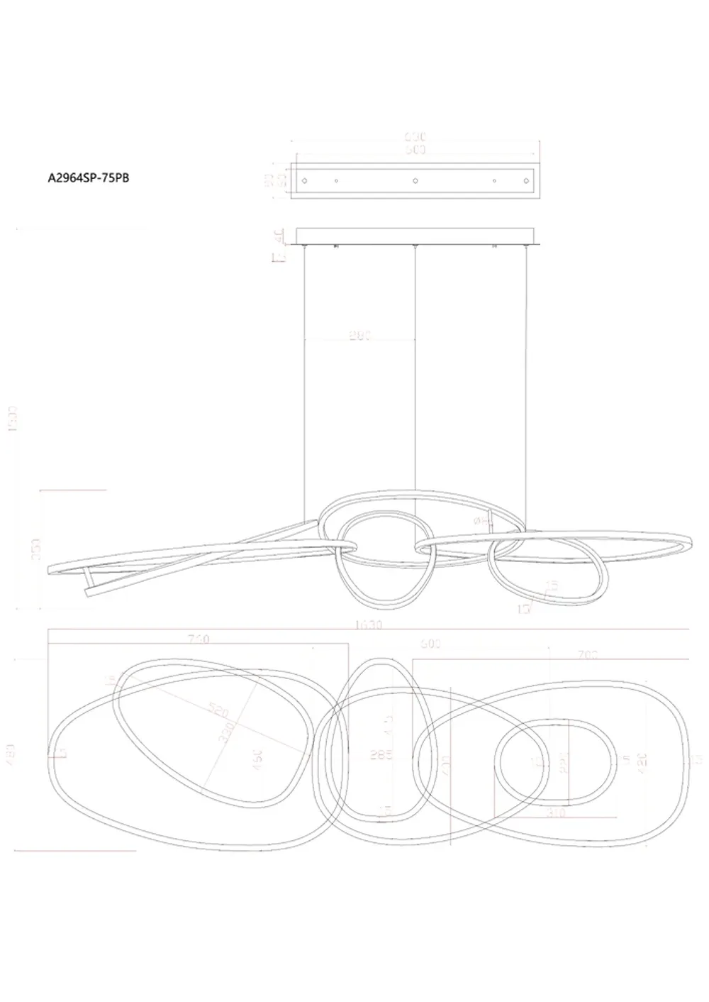 Подвесная люстра Arte Lamp ORACLE