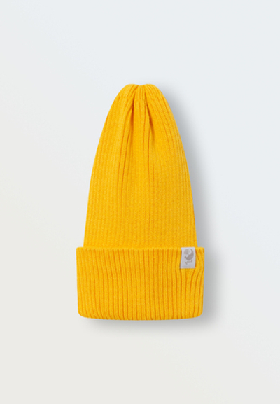 6000-35 шапочка-колпачок вязаная Simple (желтый)
