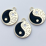 Подвеска Инь и Ян, цвет золото, размер 18*15 мм, цена за 1 шт