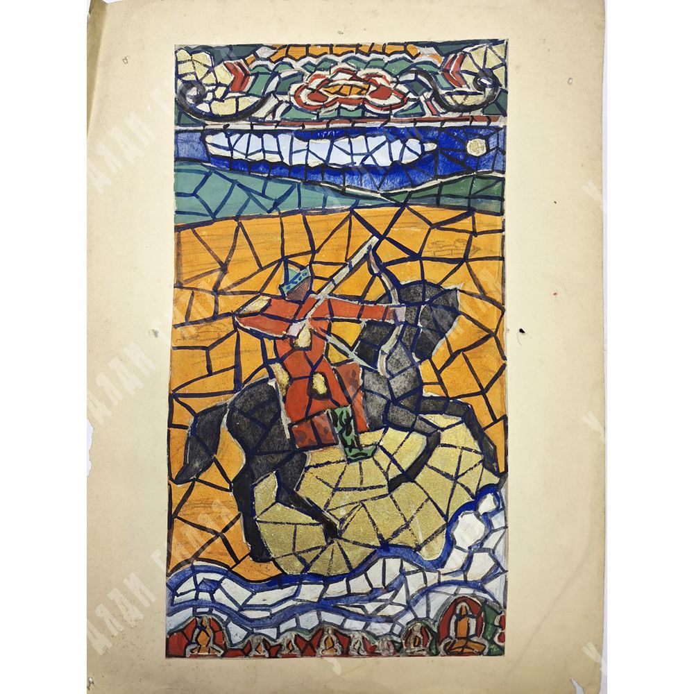 Н/х. Натюрморт с тремя бутылками и мандаринами / Осенний пейзаж. Картон, масло. 1980-е