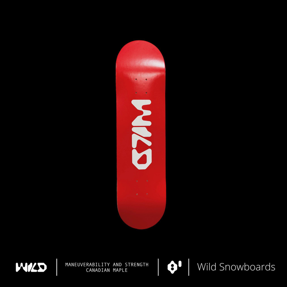 Скейт Wild с автографом (8,0)