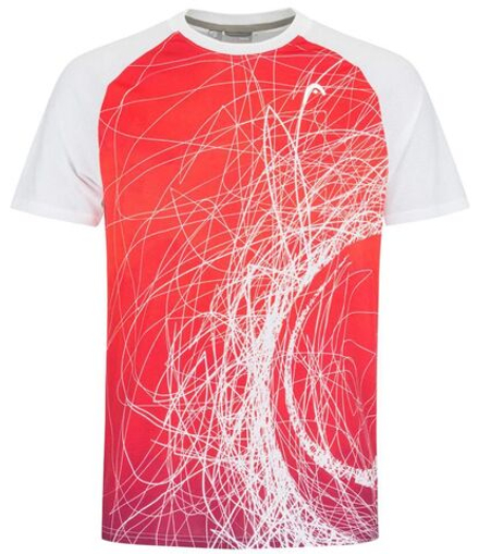 Теннисная футболка Head Performance MC Paris T-Shirt - tomato