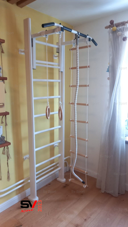 Монтаж шведской стенки Sv Sport в пеноблочные, газоблочные стены