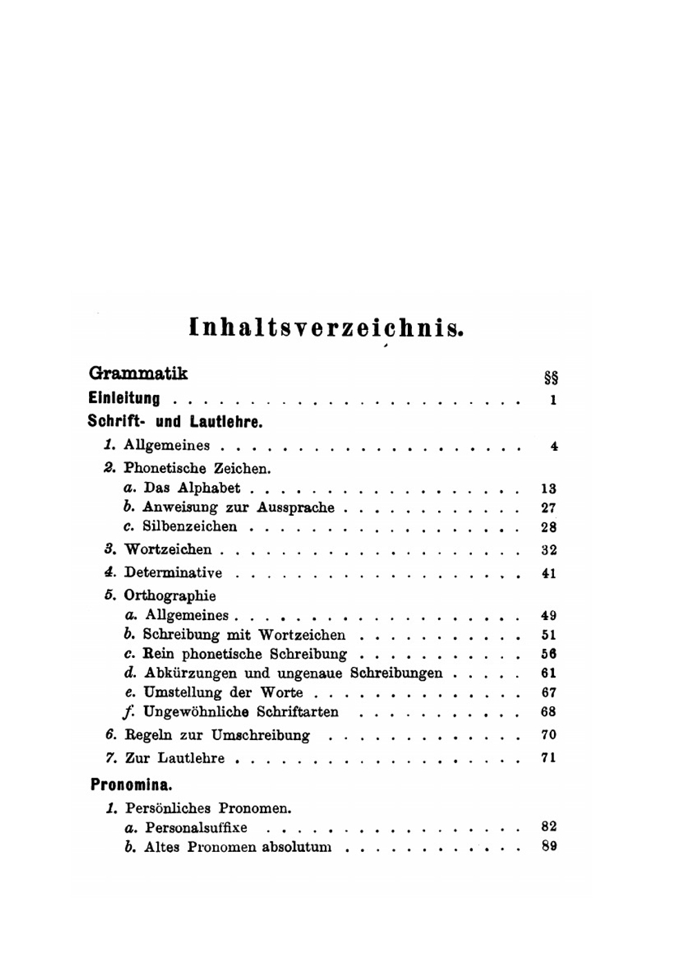 Ägyptische Grammatik. Mit Schrifttafel, Litteratur, Lesestücken Und Wörterverzeichnis | Adolf Erman