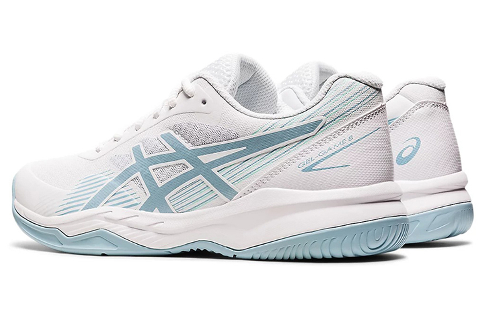 ASICS Gel Game 8 "White Smoke Blue" Women"s