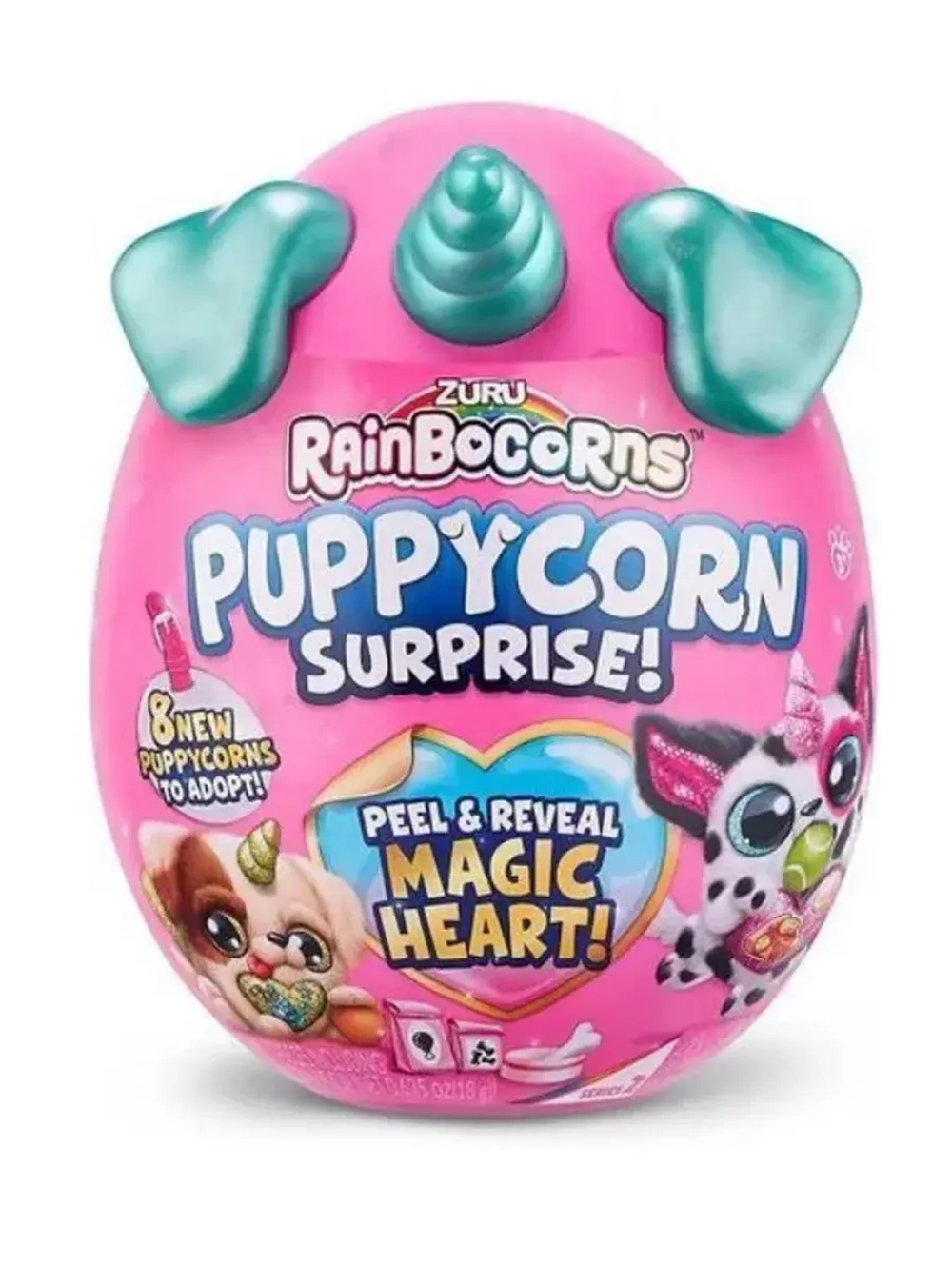 Мягкая игрушка сюрприз яйцо Rainbocorns Puppycorn Зуру