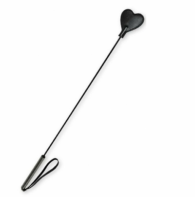 Стек длинный с бронзовой ручкой и черным сердечком 75 см